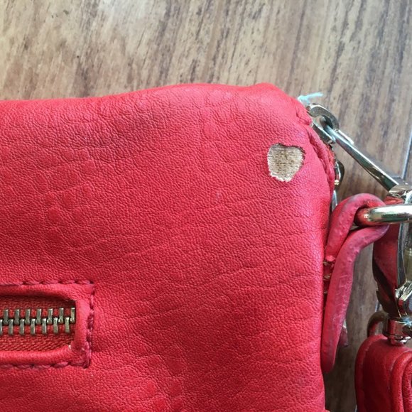 Coral pink cross-body bag - Picture 5 of 6